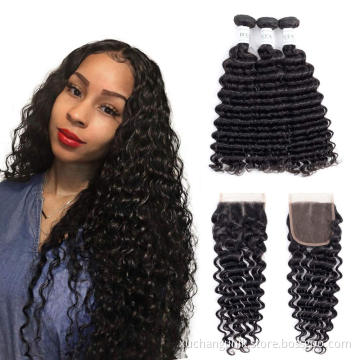Uniky Wholesale Loose Deep Human Hair Top Quality Extension Bundles Brazilian Human Hair Weave Most Expensive Remy Hair